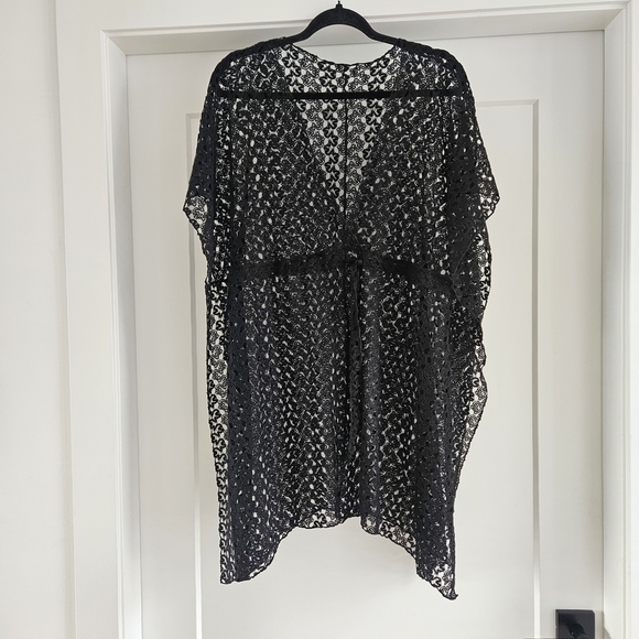 unknown Other - Chic Black Lace Swim Coverup Size L/XL